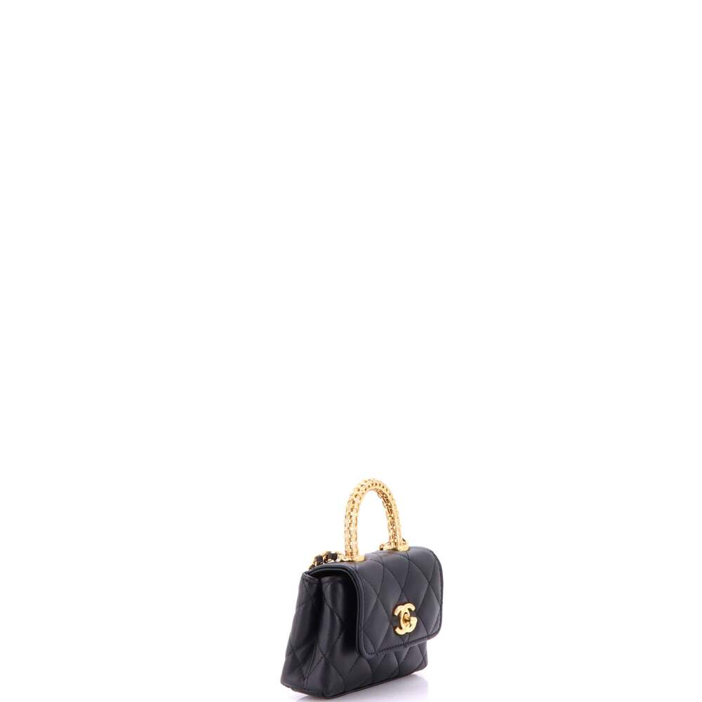 Chanel Coco Top Handle Clutch With #258297C43B - Picture 2 of 7